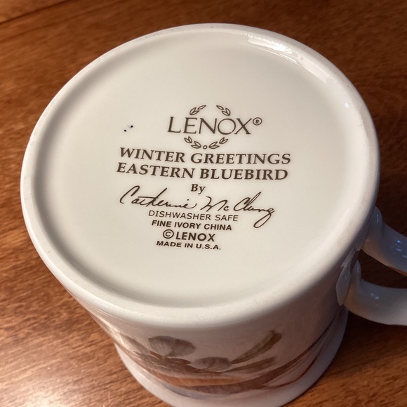 Lenox Winter Greetings Mug EASTERN BLUEBIRD Catherine McClung - Picture 6 of 6